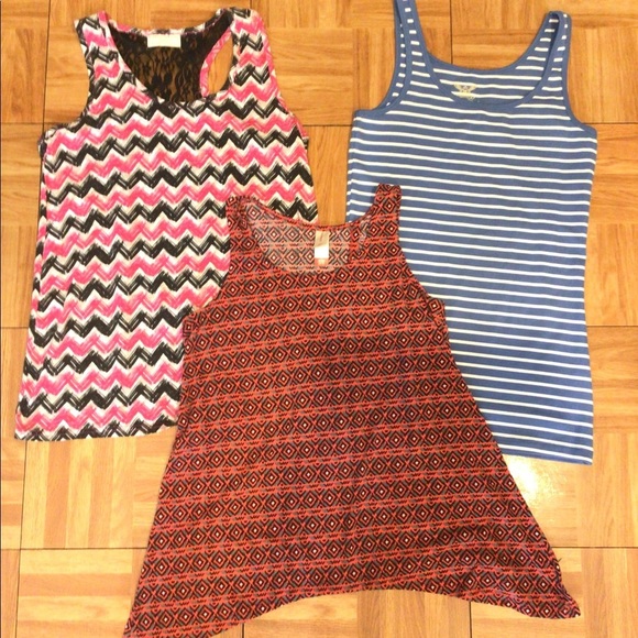 (3) No Boundaries Faded Glory Tank Tops Small - Picture 1 of 9